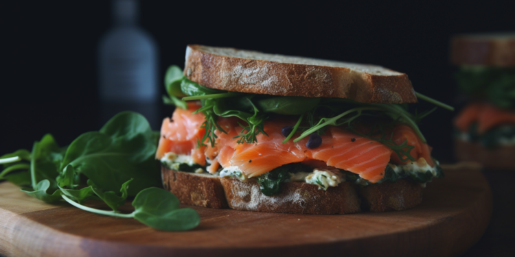 Sanduíche Fit de Salmão Defumado: Aprecie sem Pesar na Balança!