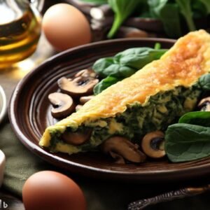 Omelete de Espinafre e Cogumelos: Saboreie e Emagreça!