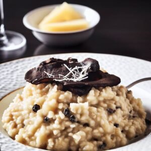 Receita Exclusiva: Risoto de Trufas Negras e Parmesão