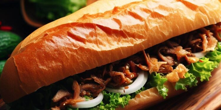 Banh Mi Vietnamita: Sanduíche de Baguete com Sabores Asiáticos