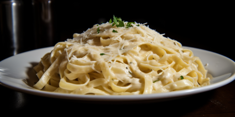 Receita Autêntica de Fettuccine Alfredo com Queijo Parmesão - Massa Deliciosamente Cremosa