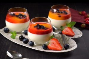 Panna Cotta com Calda de Frutas Vermelhas: Sobremesa Cremosa Italiana