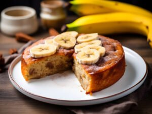 Receita de bolo de banana para o café da tarde